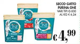 SECCO GATTO PURINA ONE VARI TIPI G 800