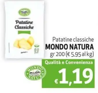 Maxi Family Patatine classiche MONDO NATURA gr 200 offerta