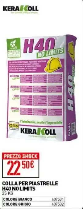 Ottimax COLLA PER PIASTRELLE H40 NO LIMITS offerta