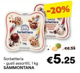 Unes Sorbetteria - gusti assortiti, 1 kg SAMMONTANA offerta