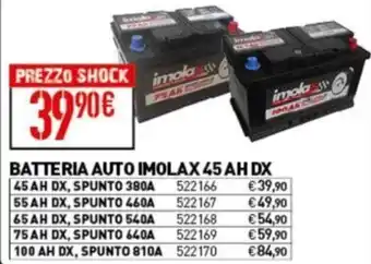 Ottimax BATTERIA AUTO IMOLAX 45 AH DX offerta