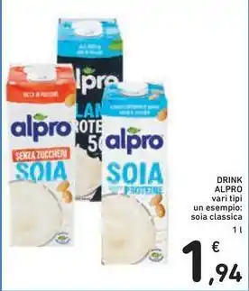Spazio Conad DRINK ALPRO vari tipi offerta