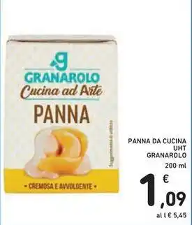 Spazio Conad PANNA DA CUCINA UHT GRANAROLO 200 ml offerta