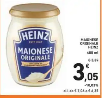 Spazio Conad MAIONESE ORIGINALE HEINZ offerta