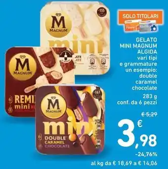 Spazio Conad GELATO MINI MAGNUM ALGIDA offerta