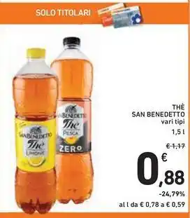 Spazio Conad THE SAN BENEDETTO vari tipi offerta