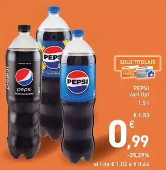 Spazio Conad PEPSI vari tipi offerta