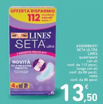 Spazio Conad ASSORBENTI SETA ULTRA LINES offerta