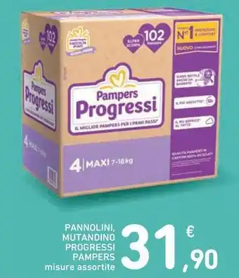 Spazio Conad PANNOLINI, MUTANDINO PROGRESSI PAMPERS offerta