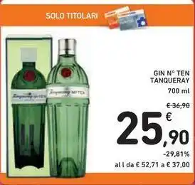 Spazio Conad GIN N° TEN TANQUERAY offerta