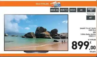 Spazio Conad SMART TV 65" OLED 65B13LA LG offerta