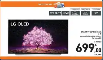 Spazio Conad SMART TV 55" OLED55 K LG offerta