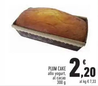 Conad PLUM CAKE allo yogurt, al cacao 300 g offerta