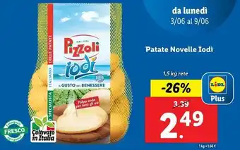 Lidl Patate Novelle Iodì 1,5 kg rete offerta