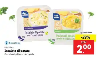 Lidl chef select Insalata di patate 1 kg confezione offerta