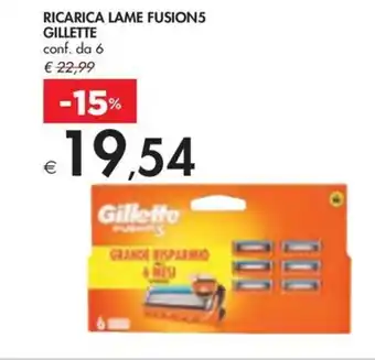 Bennet RICARICA LAME FUSION5 GILLETTE conf. da 6 offerta