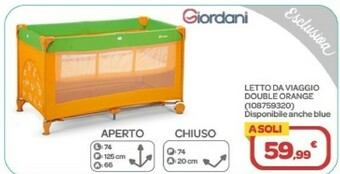 Letto da viaggio double orange