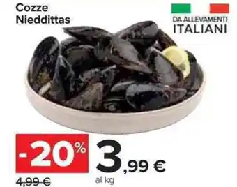 Carrefour Market Cozze Nieddittas offerta