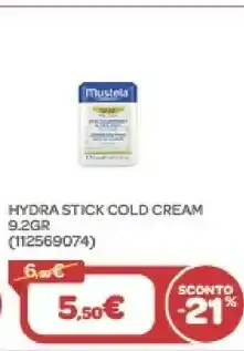 Bimbo Store Mustela hydra stick cold cream offerta