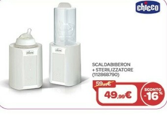 Bimbo Store Chicco scaldabiberon + sterilizzatore offerta