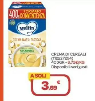 Bimbo Store Mellin crema di cereali offerta