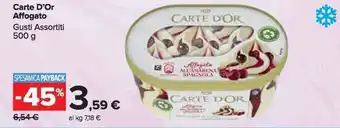 Carrefour Market Carte D'Or Affogato Gusti Assortiti 500 g offerta