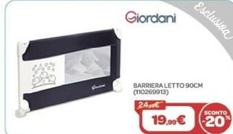 Bimbo Store Giordani barriera letto offerta