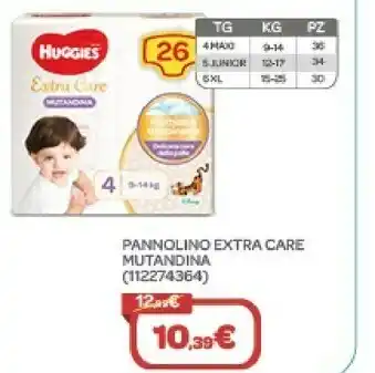 Pannolino extra care mutandina