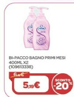 Fissan bi- pacco bagno primi messi
