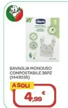 Bavaglia monouso compostabile 36pz