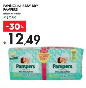 Bennet PANNOLINI BABY DRY PAMPERS misure varie offerta