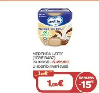 Bimbo Store Mellin merenda latte offerta