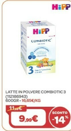 Bimbo Store Latte in polvere combiotic 3 600gr offerta