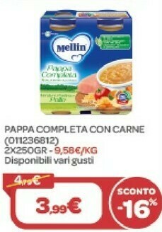 Bimbo Store Pappa completa con carne offerta