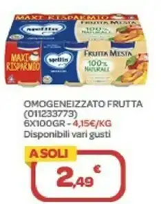 Bimbo Store Mellin omogeneizzato frutta offerta
