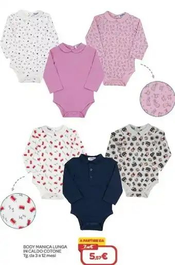 Mawi collection body manica lunga in caldo cotone