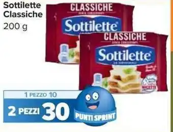 Carrefour Market Sottilette Classiche 200 g offerta