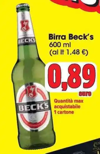 Carrefour Market Birra Beck's 600 ml offerta