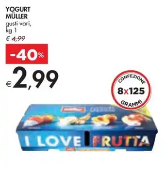 Bennet YOGURT MÜLLER gusti vari, kg 1 offerta