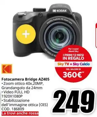 MediaWorld KODAK Fotocamera Bridge AZ405 offerta