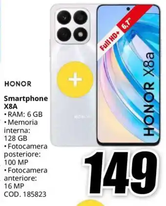 MediaWorld HONOR Smartphone X8A offerta
