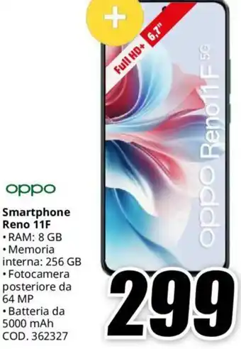 MediaWorld oppo Smartphone Reno 11F offerta