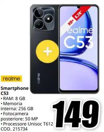 MediaWorld realme Smartphone C53 offerta