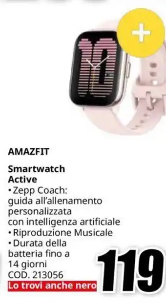 MediaWorld AMAZFIT Smartwatch Active offerta