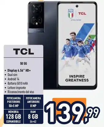 Unieuro TCL 50 5G offerta
