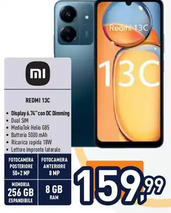 Unieuro Redmi 13C offerta
