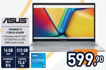 Unieuro ASUS VIVOBOOK 15 F1504ZA-NJ660W offerta