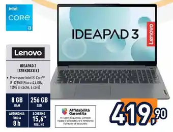 Unieuro Lenovo IDEAPAD 3 (82RK00XXIX) offerta