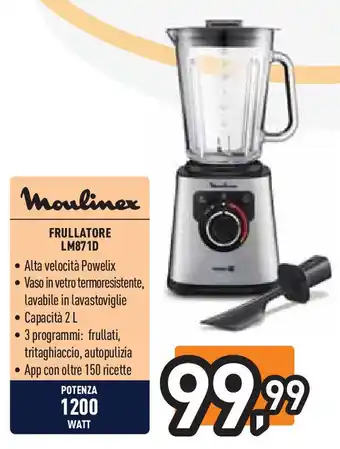 Unieuro Moulinex FRULLATORE LM871D offerta