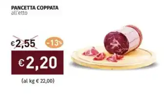 Prezzemolo e Vitale PANCETTA COPPATA all'etto offerta